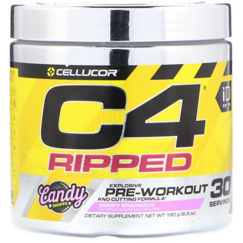 Cellucor, C4 Ripped Pre-Workout, Berry Brainiacs, 6.3 oz (180g)