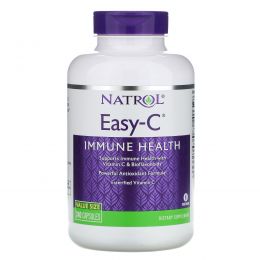 Natrol, Easy-C, 500 мг, 240 растительных капсул