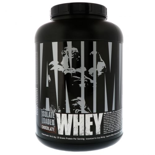 Universal Nutrition, Animal Whey Isolate Loaded, Chocolate, 5 lb (2.3 kg)