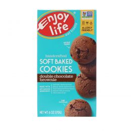 Enjoy Life Foods, Мягкие печенья, вдвое больше шоколада, 6 унций (170 г)