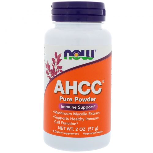 Now Foods, 100% чистый порошок AHCC (Активный Гексо Состав), 2 унции (57 г)