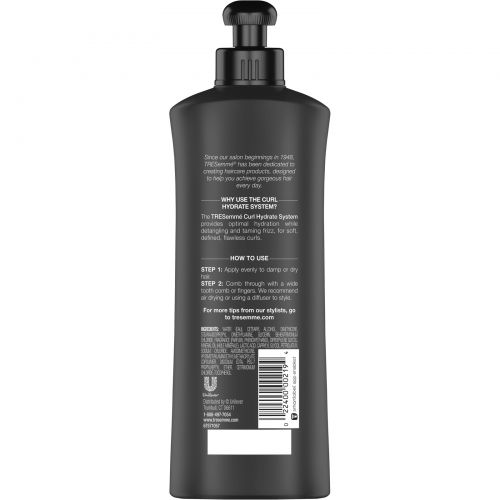 Tresemme, Curl Hydrate, несмываемый крем для кудрявых волос, 301 мл