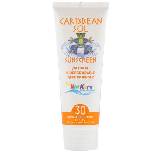 Caribbean Solutions, Kid Kare, солнцезащитное средство, SPF 30, 4 унции