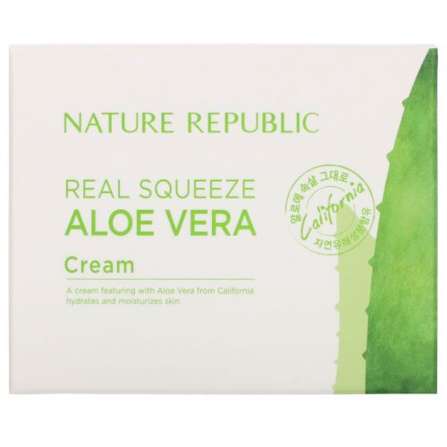 Nature Republic, Real Squeeze, Aloe Vera Cream, 1.69 fl oz (50 ml)