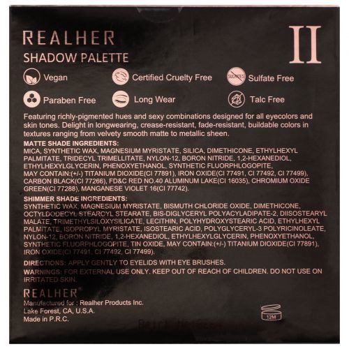 RealHer, Do Your Squats, Shadow Palette II, 0.36 oz (10.8 g)