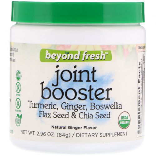 Beyond Fresh, Joint Booster, Tumeric, Ginger, Boswellia, Flax Seed & Chia Seed, Natural Ginger Flavor, 2.96 oz (84 g)