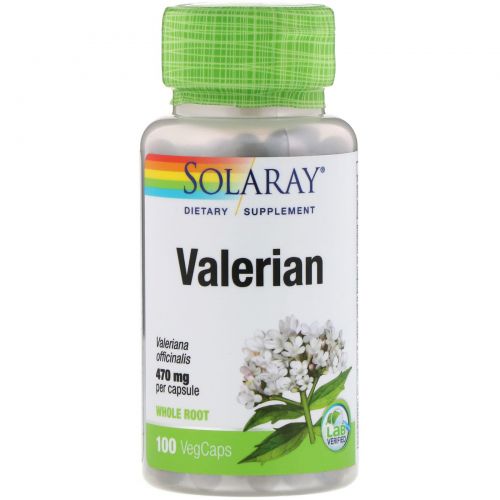 Solaray, Valerian, 100 VegCaps