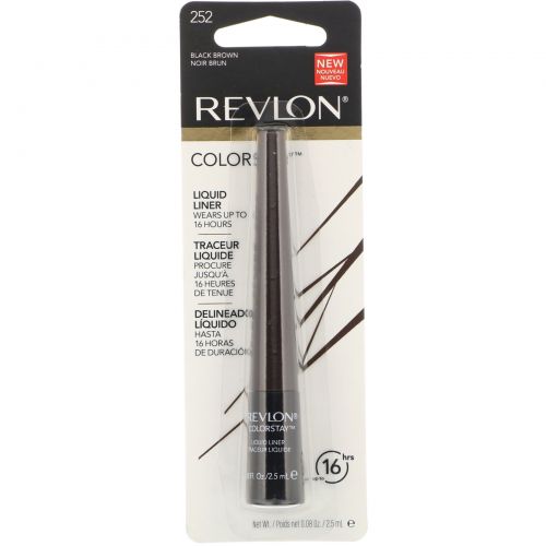 Revlon, Colorstay, жидкая подводка, оттенок темно-коричневый, 2,5 мл