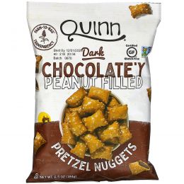 Quinn Popcorn, Pretzels, Dark Chocolate'y Peanut Filled, 6.5 oz (184 g)