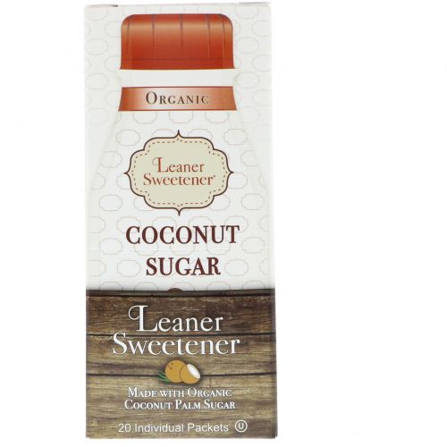 Leaner Creamer, Organic, Coconut Sugar, 20 Individual Packets, 0.14 oz (4 g) Each