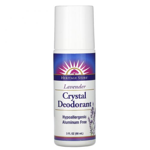 Heritage Store, Crystal Deodorant, Lavender, 3 fl oz (90 ml)