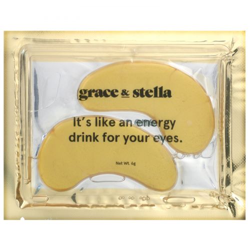 Grace & Stella, Anti Wrinkle + Energizing Eye Masks, 12 Pairs
