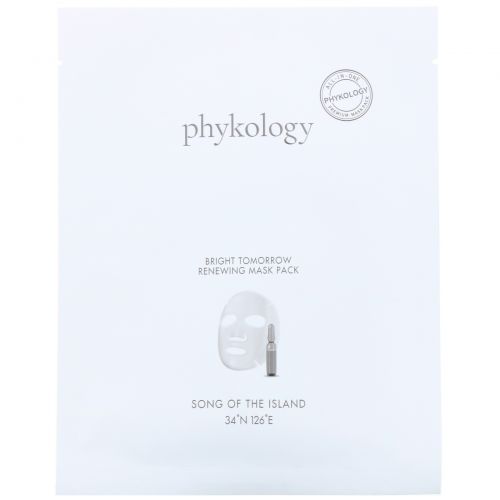 Phykology, Bright Tomorrow Renewing Mask Pack, 5 Sheets, 23 g Each