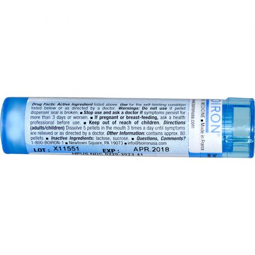 Boiron, Single Remedies, Лахезис мутус (Змеиный яд), 6 C, 80 гранул