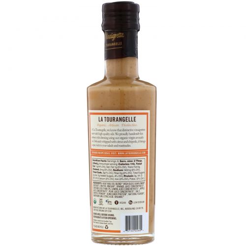 La Tourangelle, Organic Vinaigrette, Citrus Chipotle, 8.45 fl oz (250 ml)