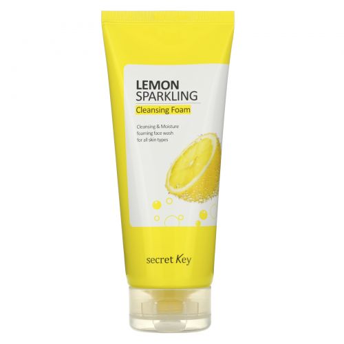 Secret Key, Lemon Sparkling Cleansing Foam, 7.05 oz (200 g)