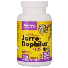 Jarrow Formulas, Jarro-дофилус + ФОС, 200 капсул (Ice)