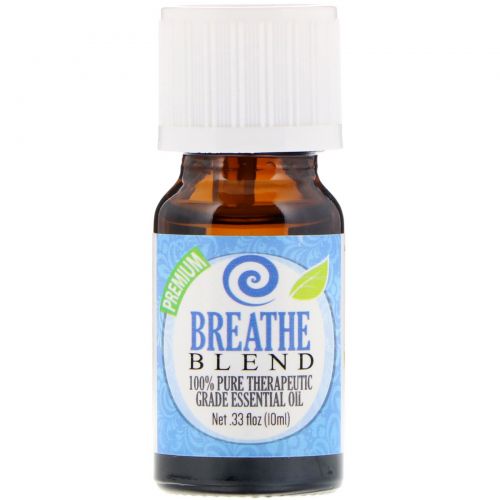 Healing Solutions, 100% Pure Therapeutic Grade Essential Oil, Breathe Blend, 0.33 fl oz (10ml)