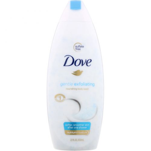 Dove, Мягко отшелушивающий гель для душа, 650 мл