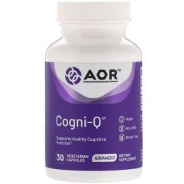Advanced Orthomolecular Research AOR, Cogni-Q, 30 Vegetarian Capsules