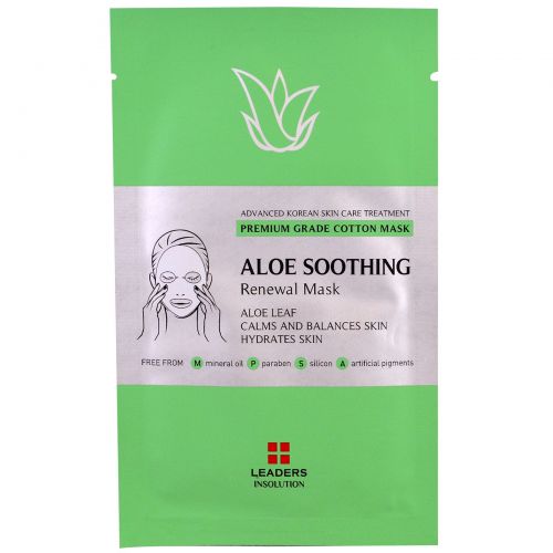 Leaders, Aloe Soothing Renewal Mask, 1 Mask