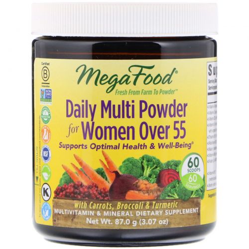 MegaFood, Daily Multi Powder for Women Over 55, 3.07 oz (87.0 g)