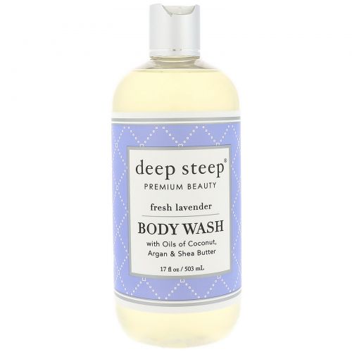 Deep Steep, Body Wash, Fresh Lavender, 17 fl oz (503 ml)