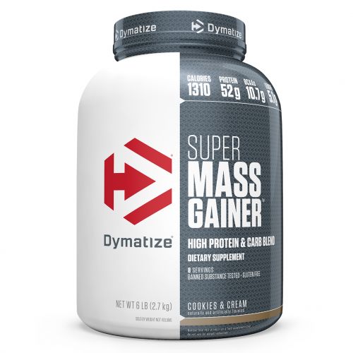 Dymatize Nutrition, Супер белково-углеводная смесь для набора массы, Печенье и сливки, 2,7 кг