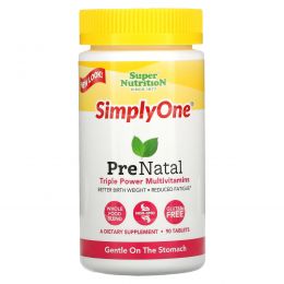 Super Nutrition, SimplyOne, тройная сила для беременных, 90 таблеток