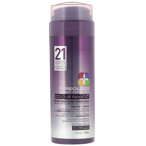 Pureology, Colour Fanatic, мгновенная маска для глубокого кондиционирования, 150 мл