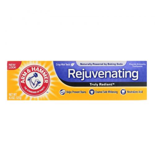 Arm & Hammer, Truly Radiant, Rejuvenating Toothpaste, Fresh Mint Twist, 4.3 oz (121 g)