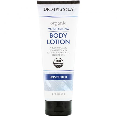 Dr. Mercola, Organic Moisturizing Body Lotion, Unscented, 8 oz (227 g)