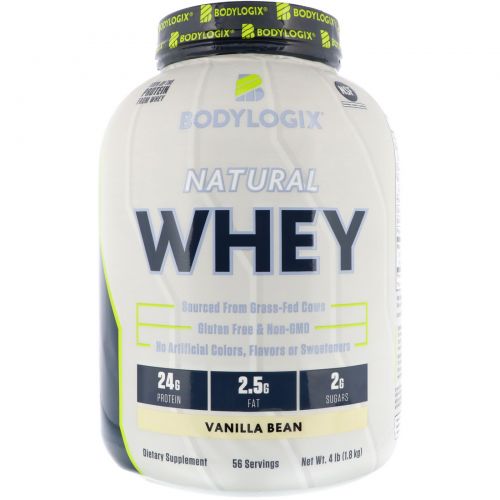 Bodylogix, Natural Whey, Vanilla Bean, 4 lbs (1.8 kg)