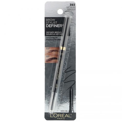 L'Oreal, Brow Stylist Definer, со сверхтонким наконечником, оттенок 393 черный, 0,09 г