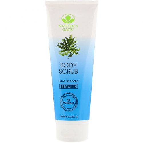 Nature's Gate, Body Scrub, Seaweed, Fresh Scented, 8 oz (227 g)