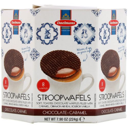 Daelmans, Stroopwafels, Chocolate-Caramel, 8 Waffles, 7.90 oz (224 g)