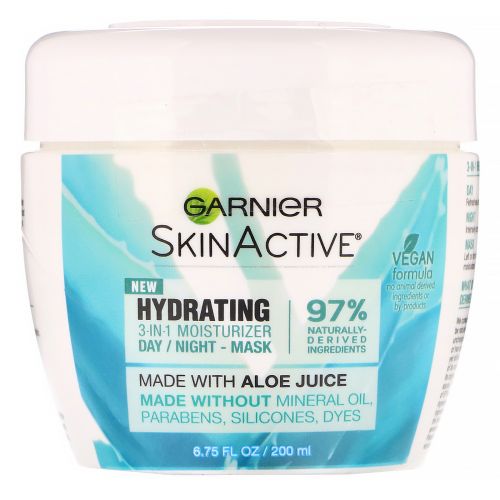 Garnier, SkinActive, Hydrating 3-in-1 Moisturizer with Aloe Juice, 6.75 fl oz (200 ml)