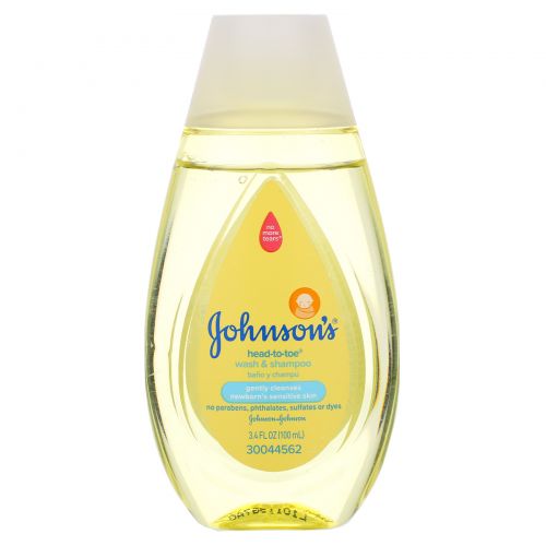 Johnson & Johnson, Johnson's Head-To-Toe Wash & Shampoo, 3.4 fl oz (100 ml)