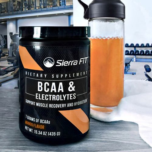 Sierra Fit, Аминокислоты с разветвленными цепями (BCAA) и электролиты, 7 г BCAA, манго, 435 г (15,34 унции)