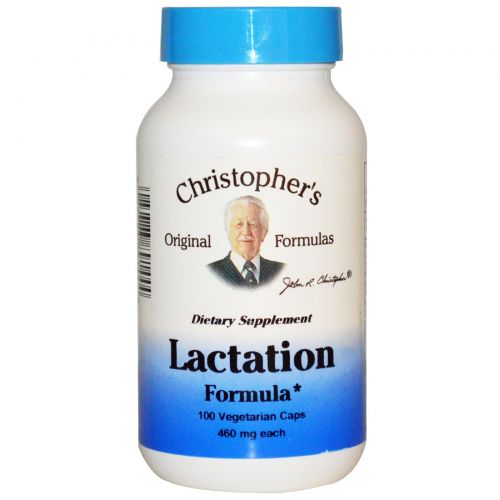 Christopher's Original Formulas, Lactation Formula, 460 мг, 100 растительных капсул