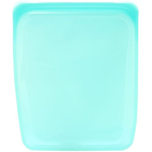 Stasher, Reusable Silicone Food Bag, Half Gallon Bag, Aqua, 64.2 fl oz (1.92 l)