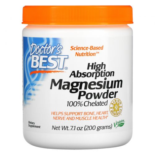Doctor's Best, High Absoprtion Magnesium Powder with TRAACS, 7.1 oz (200 g)