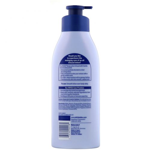 Nivea, Oil Infused Lotion, Vanilla & Almond Oil, 16.9 fl oz (500 ml)