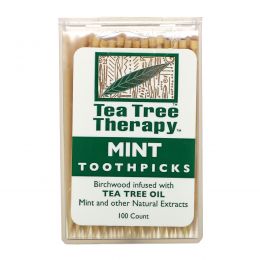 Tea Tree Therapy, Зубочистки с маслом чайного дерева, около 100 штук