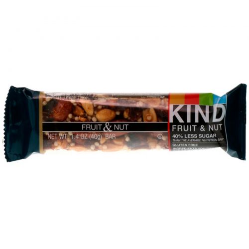 KIND Bars, Фруктовые батончики KIND с орехами, фруктово-ореховое наслаждение, 12 батончиков по 1,4 унции (40 г) каждый