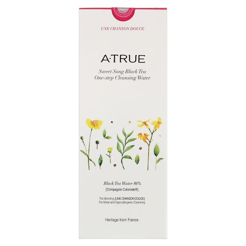 ATrue, Sweet Song Black Tea One-Step Cleansing Water, 300 ml