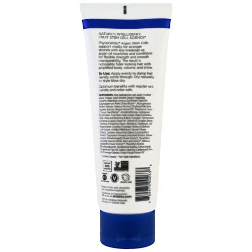 Andalou Naturals, Крем для укладки истонченных волос со стволовыми клетками аргании, 5.8 жидких унций (172 мл)