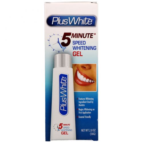 Plus White, 5 Minute Speed Whitening Gel, 2,0 унц (56 г)