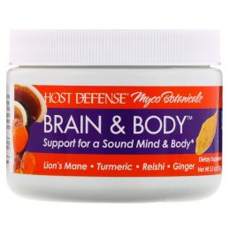 Fungi Perfecti, Myco Botanicals, добавка для здоровья мозга и тела Brain & Body, 100 г