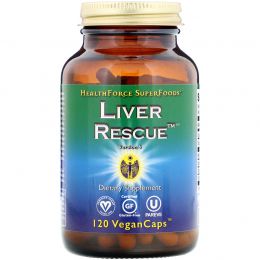 HealthForce Nutritionals, Liver Rescue, версия 5.1, 120 вегетарианских капсул